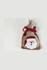 Noel Baba Desenli Jüt Kese
