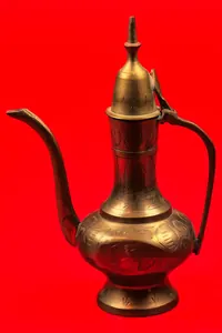 Pirinç Oymalı Dekoratif İbrik